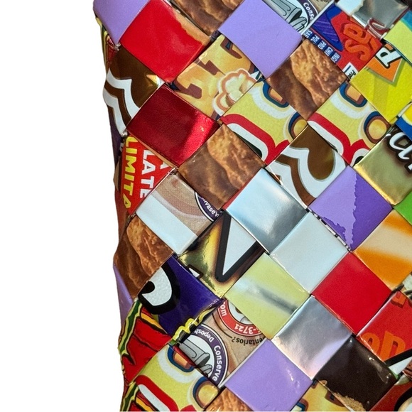 Nahui Ollin candy wrapper small wristlet - Picture 8 of 9